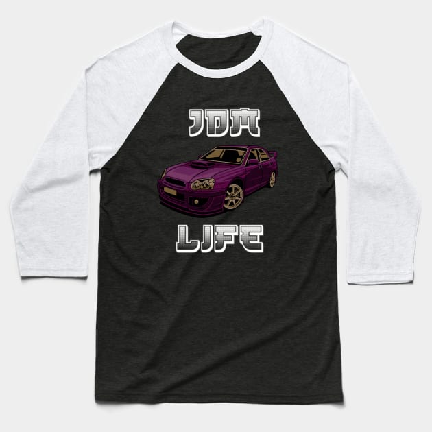 JDM Life Cars & Drifting Alternate Baseball T-Shirt by FungibleDesign